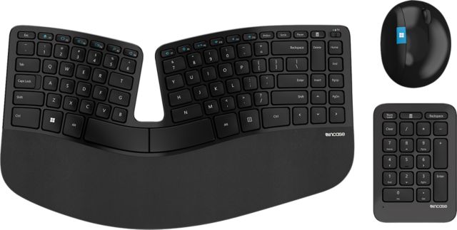 Incase Sculpt Ergonomic Desktop Designed by Microsoft, Black - ONLINE ONLY