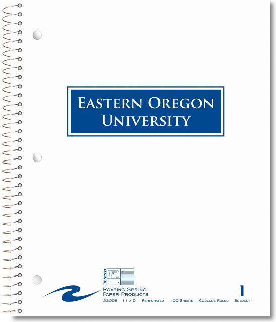 Eastern Oregon University 1 Subject Notebook