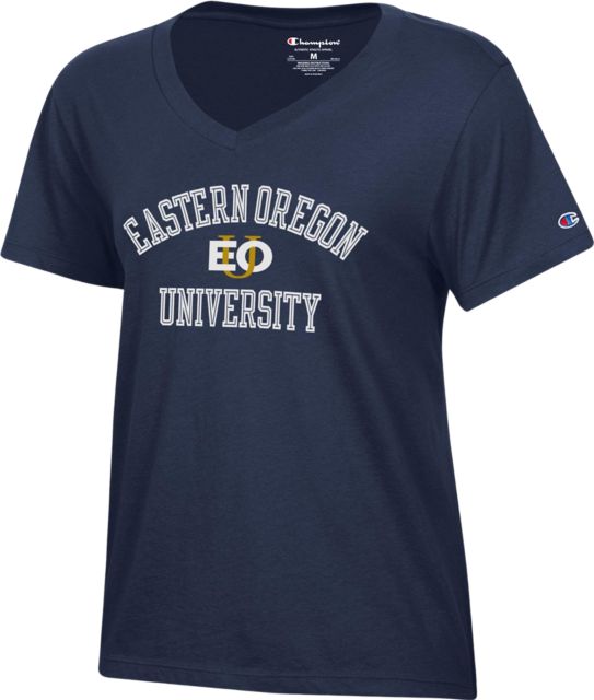 Eastern Oregon University Women's V-Neck Short Sleeve T-Shirt