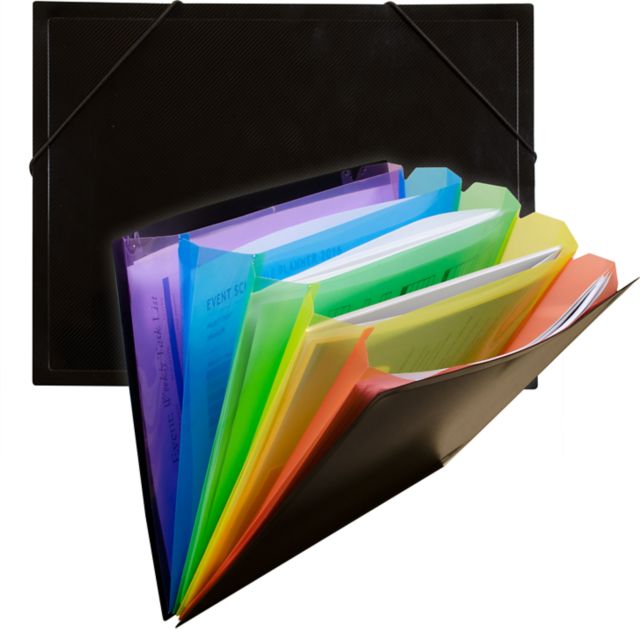 DOCUMENT SORTER MULTCLR 5 PKT