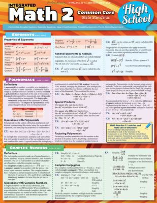 INTEGRATED MATH 2 COMMON CORE